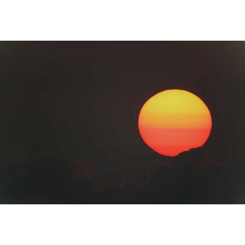 FL, Blue Cypress Lake Sunrise globe with clouds